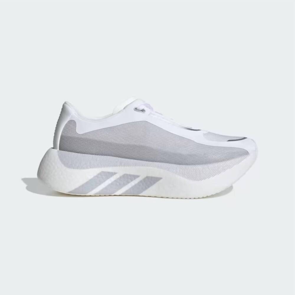 NEW ADIDAS women's hyperboost edge running shoes in cloud white / light solid gr